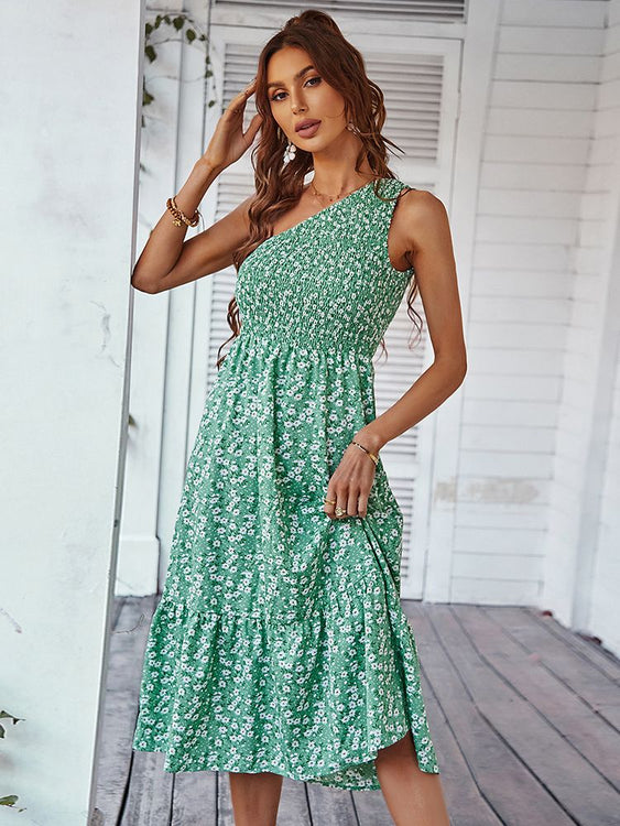 Gia Green Floral Dress