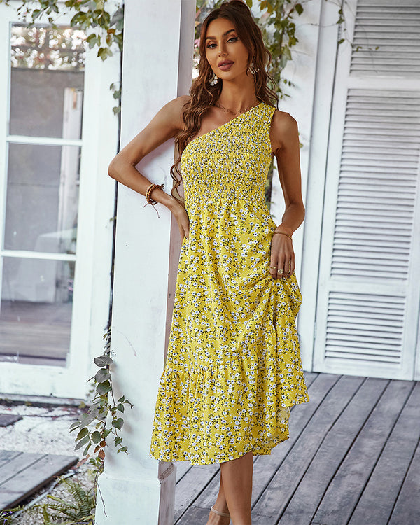 Gia Yellow Floral Dress