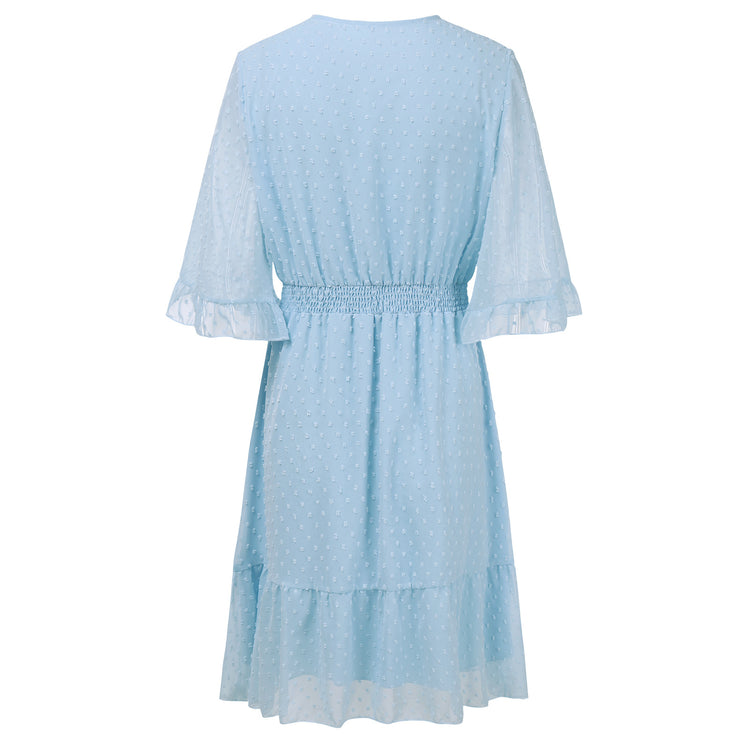 Mia Blue Chiffon Dress
